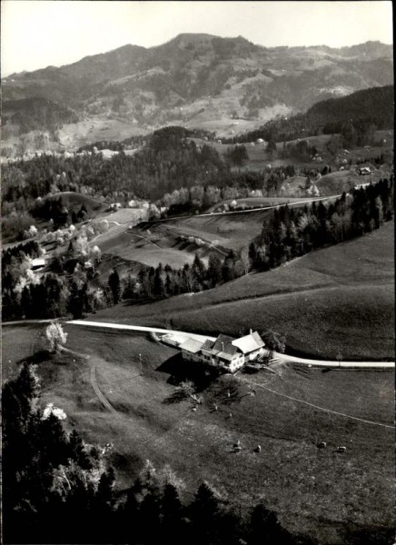 Bergwirtschaft Sonnenhof, Bäretswil, Flugaufnahme Vorderseite