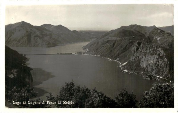 Lago di Lugano e Ponte di Melide Vorderseite