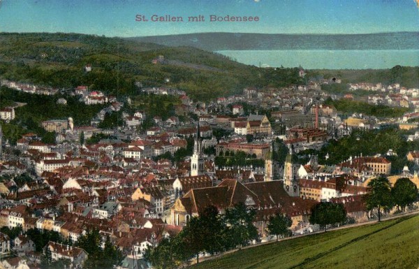 St.Gallen mit Bodensee Vorderseite