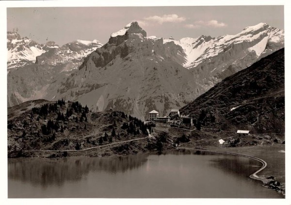 Hotel Trübsee mit Hahnen. 1934 Vorderseite