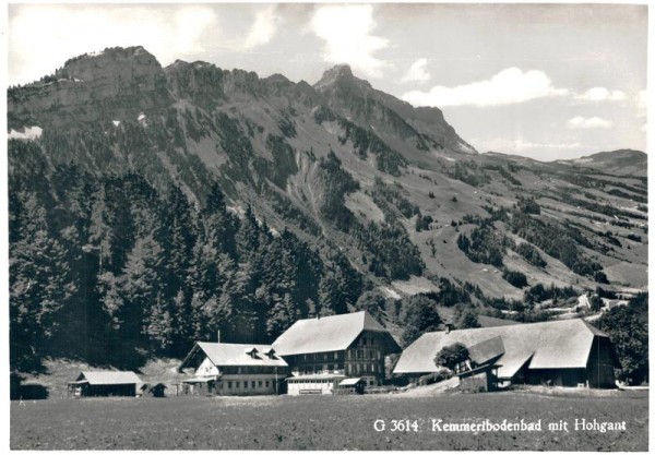 Kemmeribodenbad mit Hohgant Vorderseite