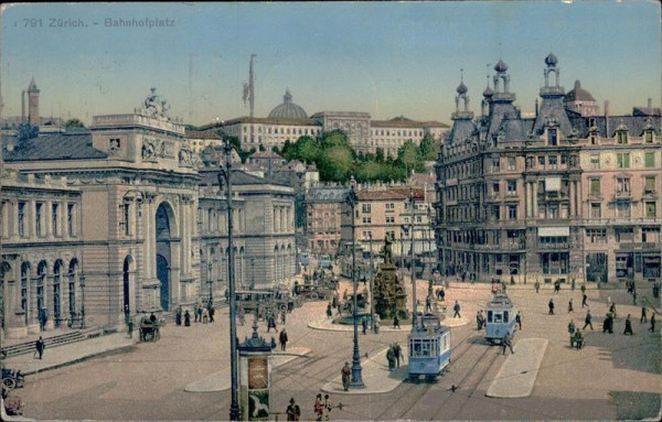Zürich - Bahnhofplatz Vorderseite