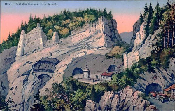 Col des Roches. Les Tunnels Vorderseite