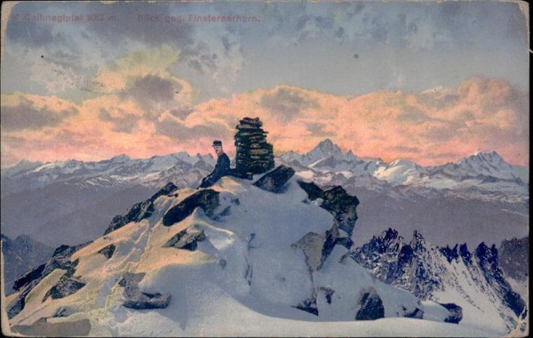 Callinagipfel, Blick gegen Finsteraahorn Vorderseite