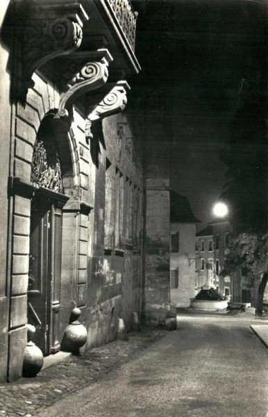 Genève, Rue du Puit St. Pierre la nuit Vorderseite