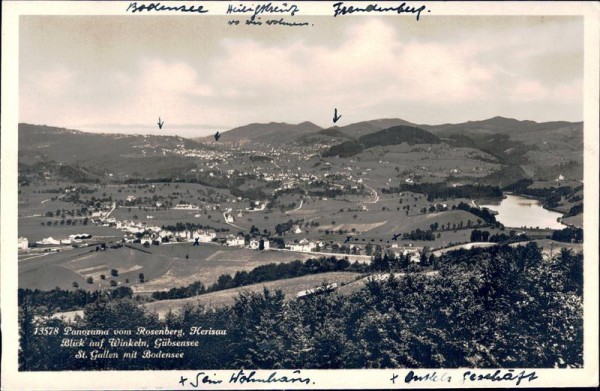 Herisau, Panorama vom Rosenberg Vorderseite
