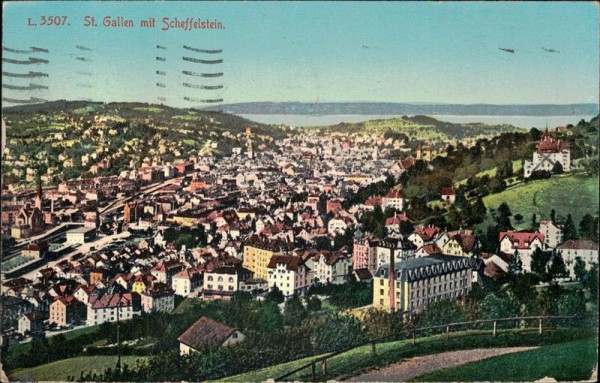 St.Gallen mit Scheffelstein. Vorderseite