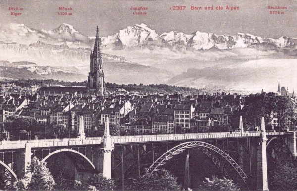 Bern und die Alpen