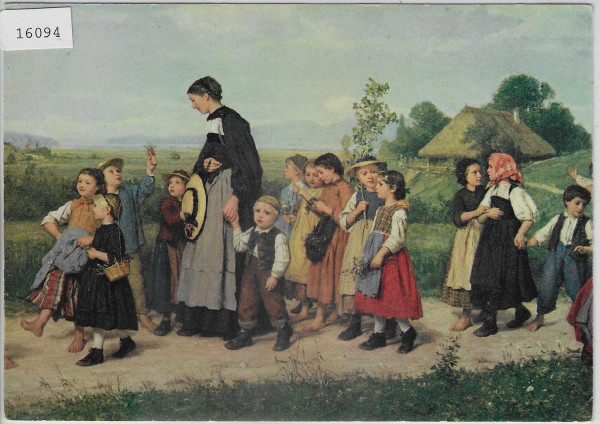 Albert Anker - Der Schulspaziergang