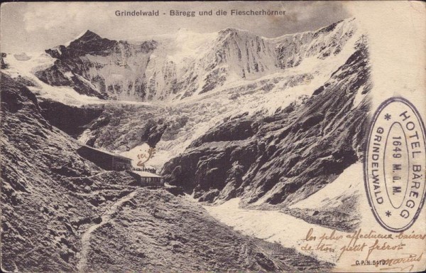 Grindelwald, Bäregg und die Fiescherhörner Vorderseite