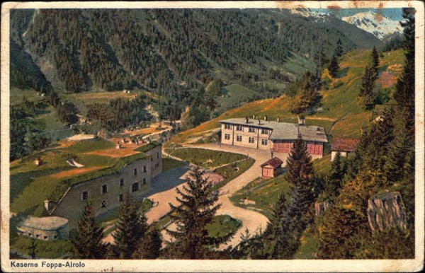 Kaserne Foppa, Airolo Vorderseite