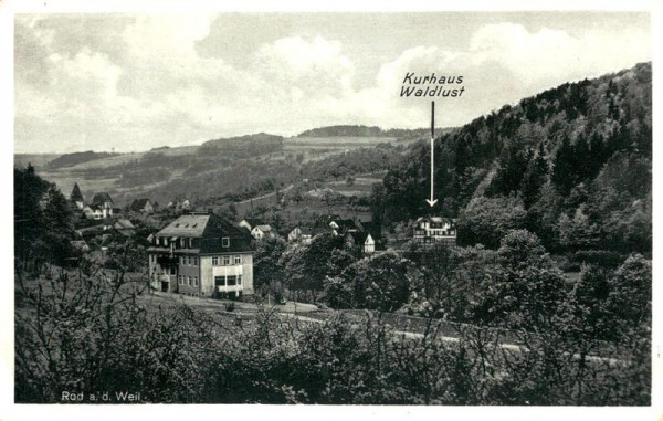 Rod a.d. Weil/Taunus, Hotel-Pension Waldlust Vorderseite