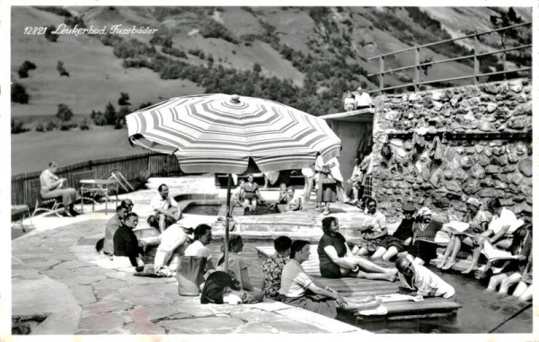Leukerbad, Fussbäder Vorderseite