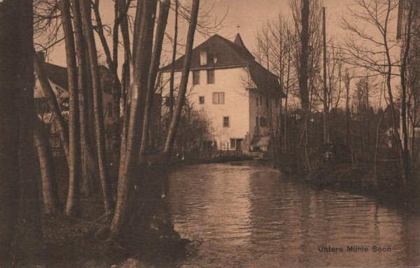 Untere Mühle Seon. 1913 Vorderseite