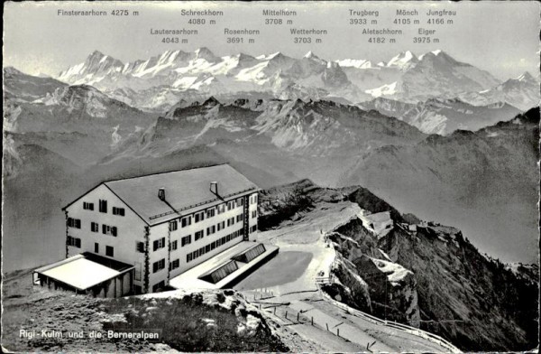 Rigi Kulm und die Berneralpen Vorderseite