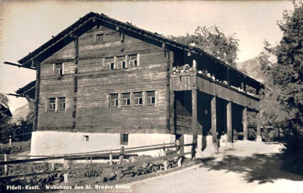 Flüeli-Ranft. Wohnhaus des Hl. Bruder Klaus Vorderseite