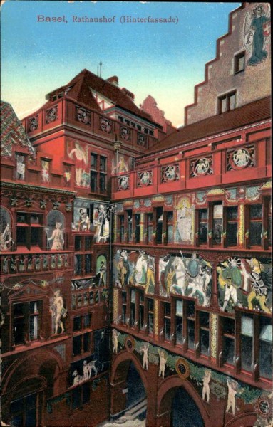 Basel, Rathaus (Hinterfassade) Vorderseite