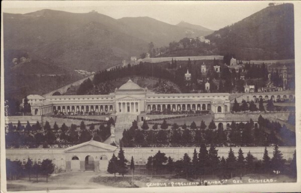 Genova, (Genua) taglieno panor del Cimitero