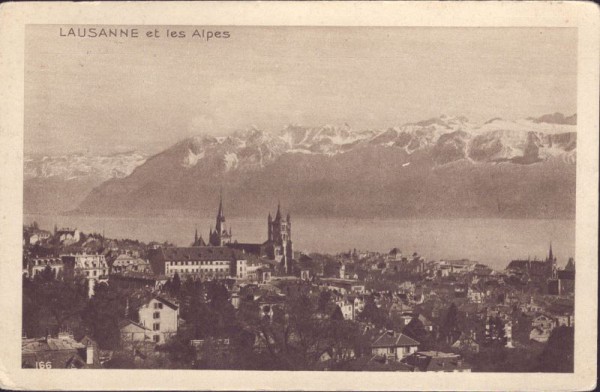 Lausanne et les Alpes