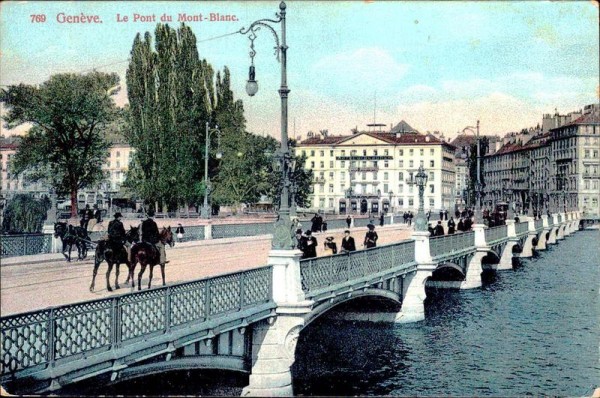 Genève - Le Pont du Mont-Blanc Vorderseite