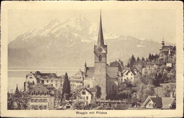 Weggis mit Pilatus