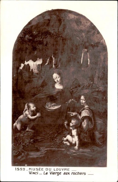 Musée du Louvre - Vinci La Vierge aux rochers Vorderseite