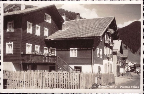 Sedrun (1450m) Pension - Soliva. 1937