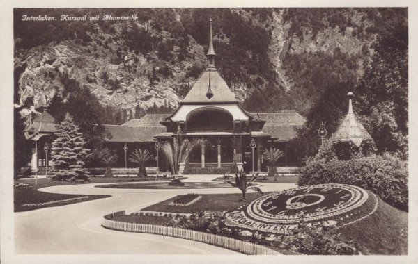 Interlaken (Kursaal mit Blumenuhr)