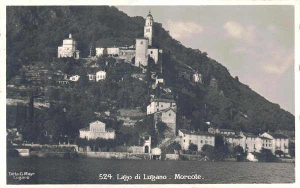 Lago di Lugano. Morcote. Vorderseite