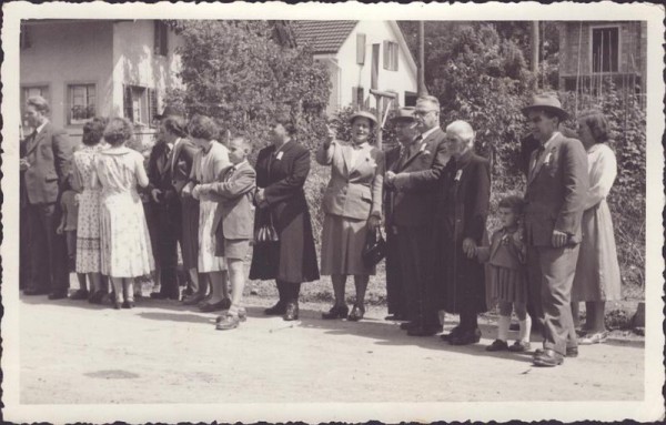 Veranstaltung, ev. in Fislisbach 1956 Vorderseite