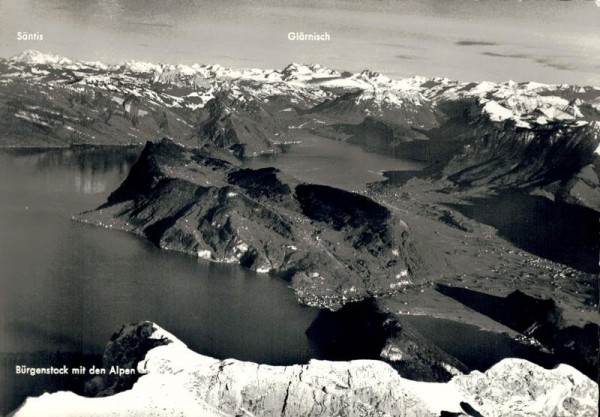 Bürgenstock und die Alpen Vorderseite