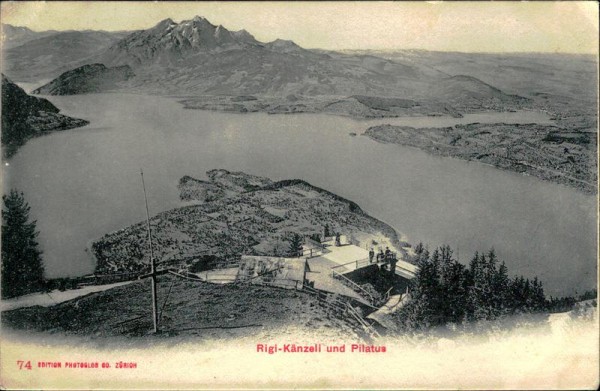 Rigi-Känzeli und Pilatus Vorderseite
