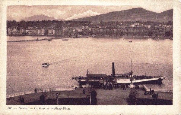 Genève - La Rade et le Mont-Blanc