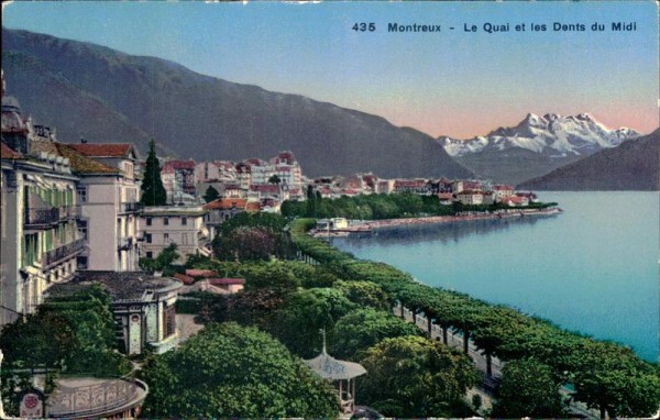 Montreux - Le Quai et les Dents du Midi Vorderseite