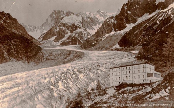 Mer de Glace et Hôtel du Montenvers, Chamonix Vorderseite