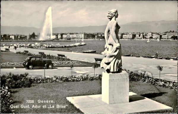 Genève, Quai Gust. Ador et "La Brise" Vorderseite