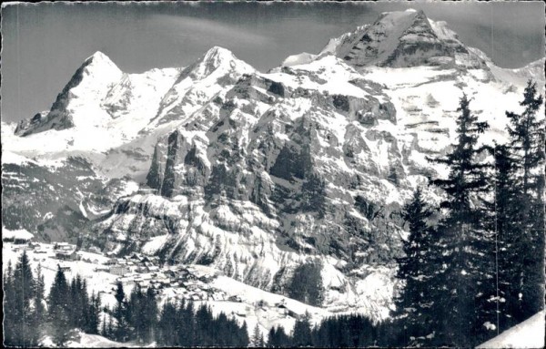 Mürren, Eiger, Mönch und Jungfrau Vorderseite