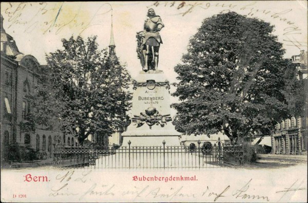 Bern. Bubenbergdenkmal Vorderseite