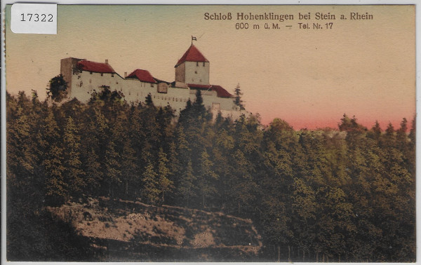 Schloss Hohenklingen bei Stein a. Rhein - Litho