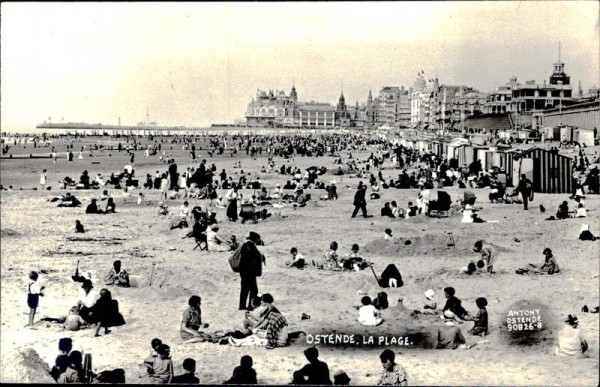 Ostende - Der Strand Vorderseite