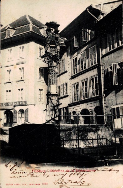 Fribourg-Fontaine de la Samaritaine. 1907