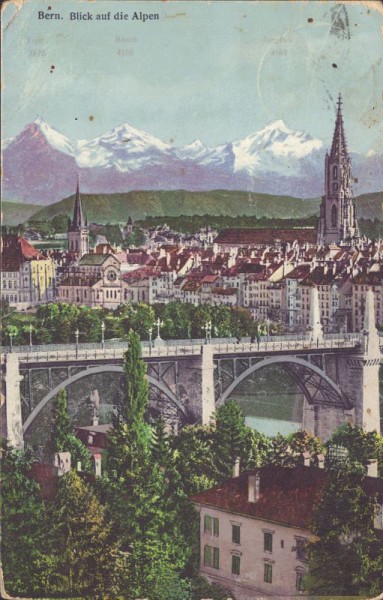 Bern, blick auf die Alpen