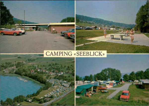 Mosen, Camping Seeblick, Flugaufnahme Vorderseite