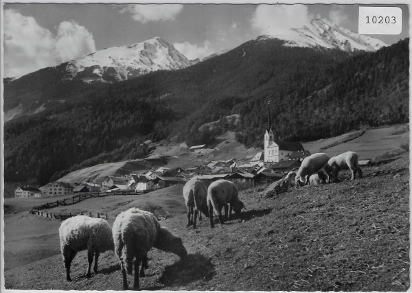 Alvaneu-Dorf im Albulatal - Schafherde
