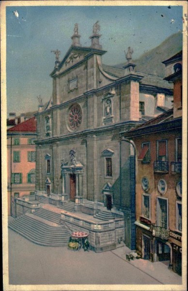 Bellinzona - La Colleglate Vorderseite