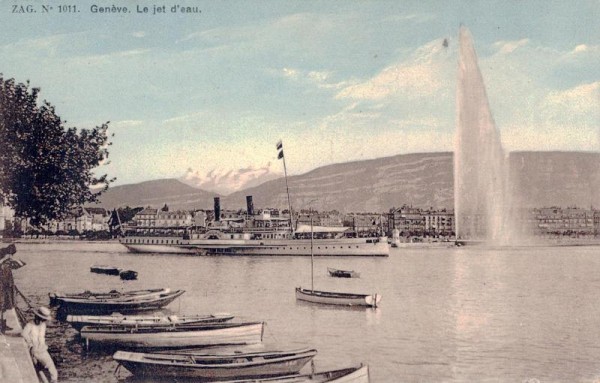 Genève. Le jet d'eau Vorderseite