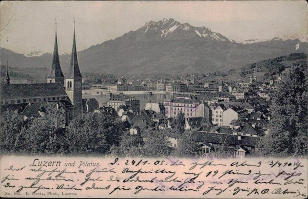 Luzern und Pilatus Vorderseite