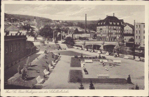 Neue Anlage an der Schillerbrücke, Aue