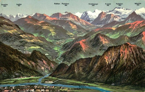 Landquart-Davos, Rhätische Bahn Vorderseite