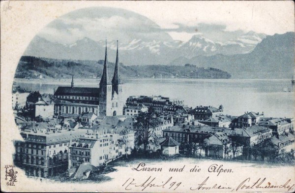 Luzern und die Alpen